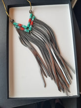 Ocean Chevron Fringe Necklace