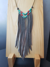 Ocean Chevron Fringe Necklace