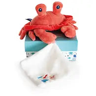 Under the Sea: Coral Crab Plush with Doudou blanket