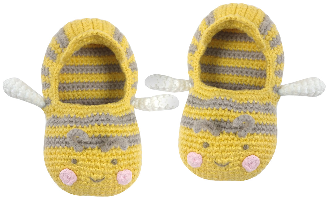 Baby Crochet Bumble Bee Booties by Albetta