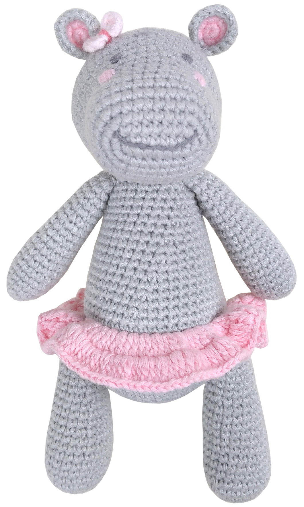 Baby Crochet Hippo Rattle by Albetta