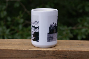 Vintage Photos of Martha's Vineyard,  Large Capacity Mug with Two Pictures Gay Head Lighthouse and Cliffs