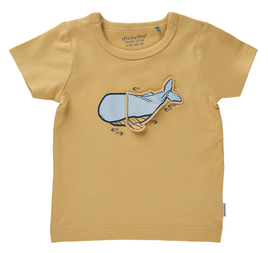 Interactive Baby Whale T-shirt Short Sleeve 95%Cotton 5% Elastane - Knit