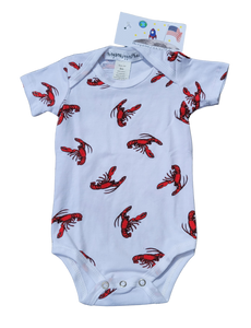 Baby Onesie Lobster Print