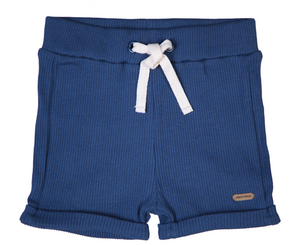 Baby Shorts Soft Cotton Rib 95% Cotton 5% Elastane - Navy Blue